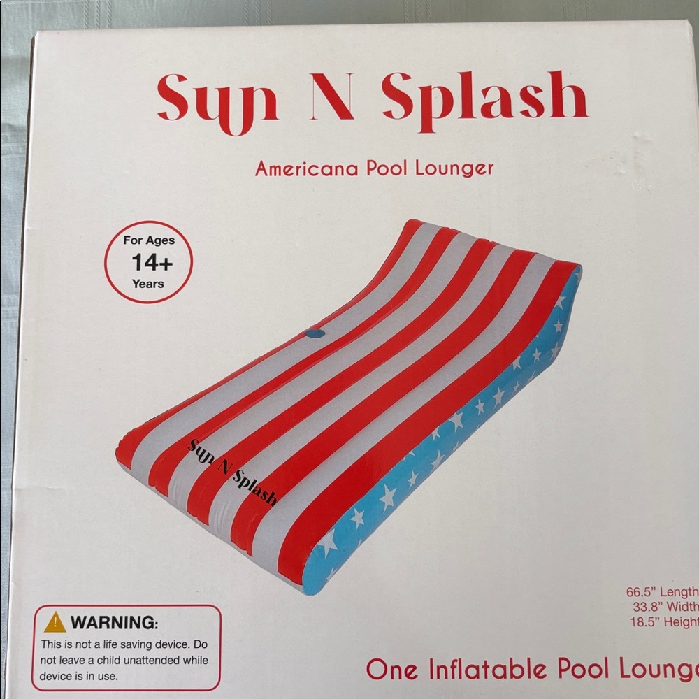 Sun N Splash Americana Pool Lounger